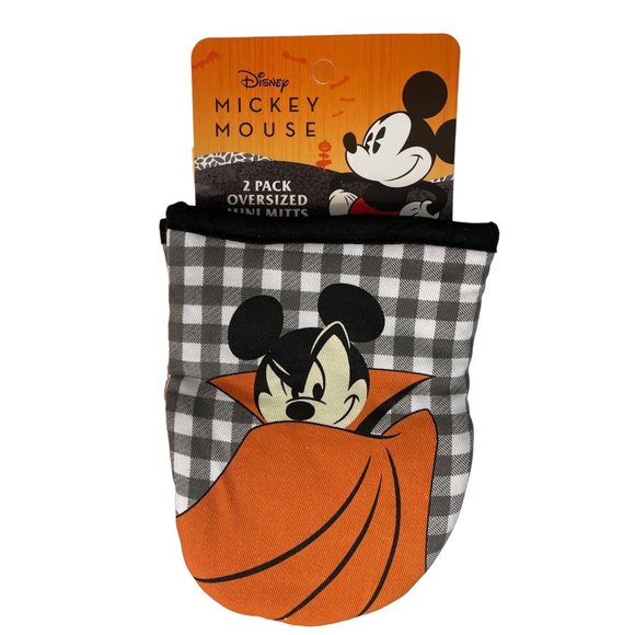 Disney Halloween Mickey Mouse Dracula Oven Mitts - Picture 1 of 2